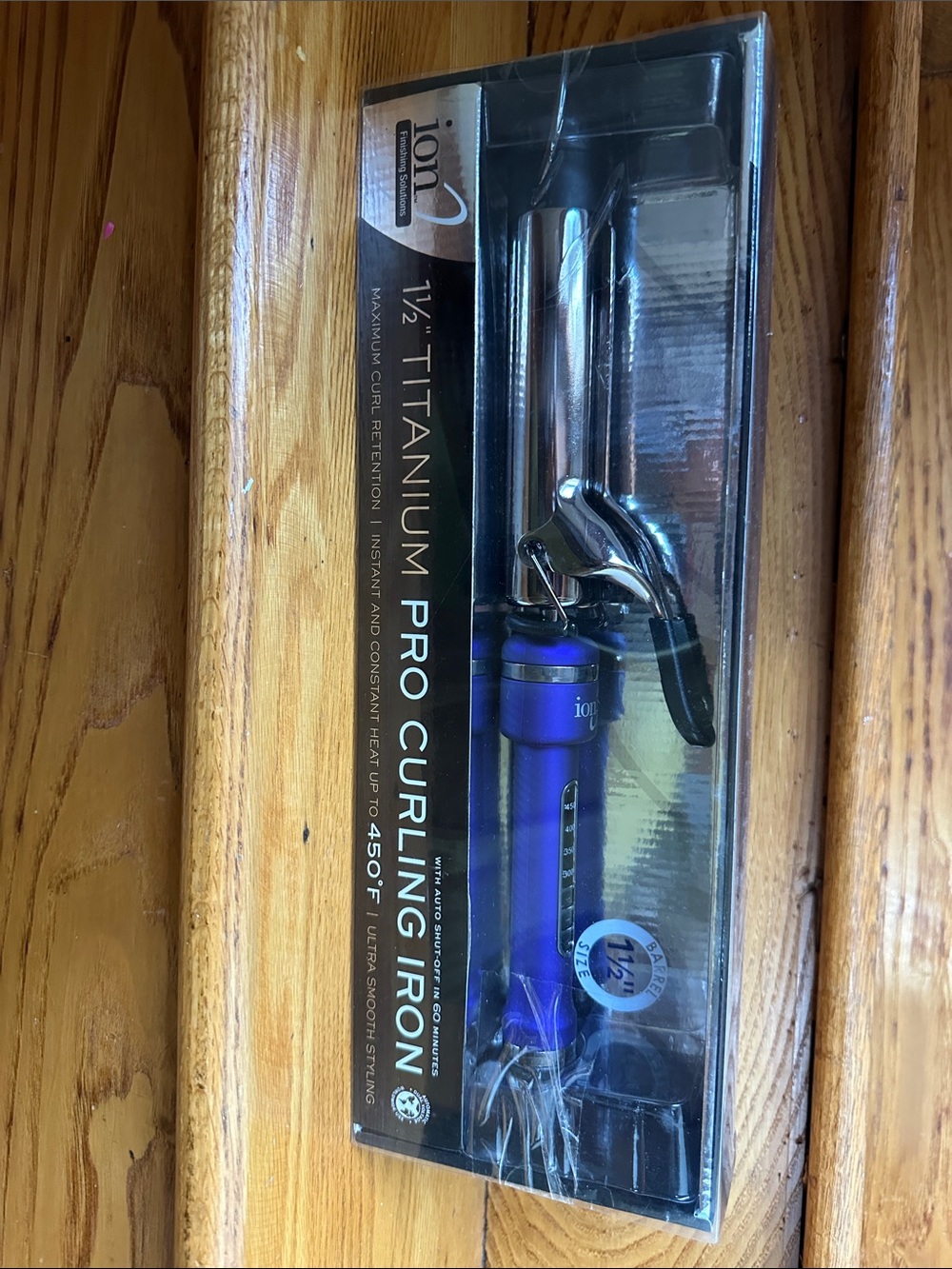Ion titanium pro curling iron 1 1/2 inch BNIB